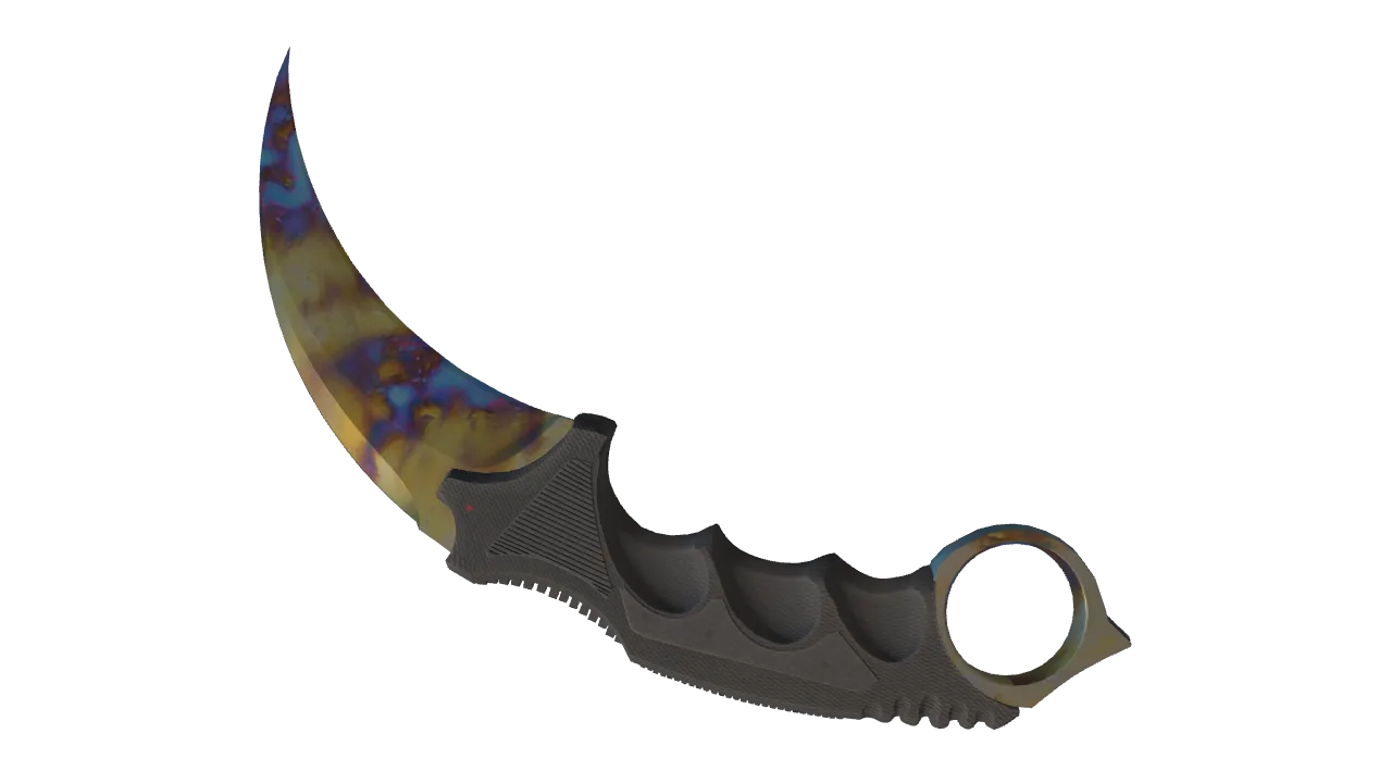 Karambit | Case Hardened seed #418, back
