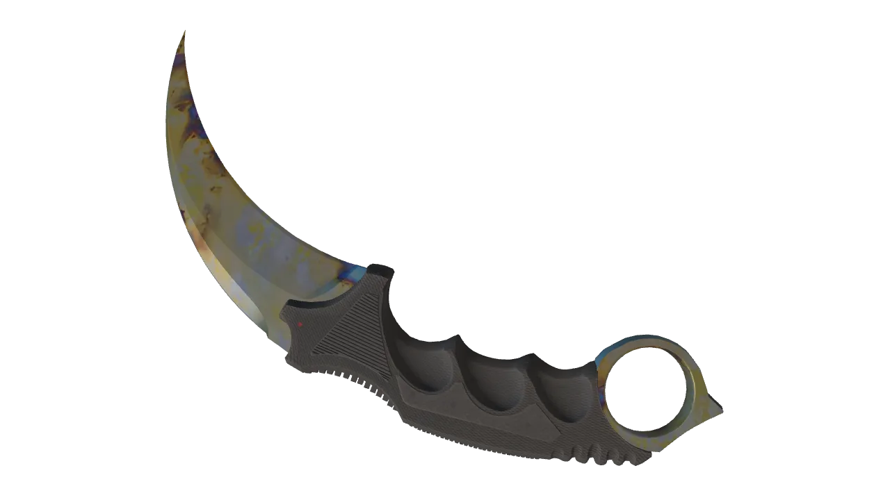 Karambit | Case Hardened seed #420, back