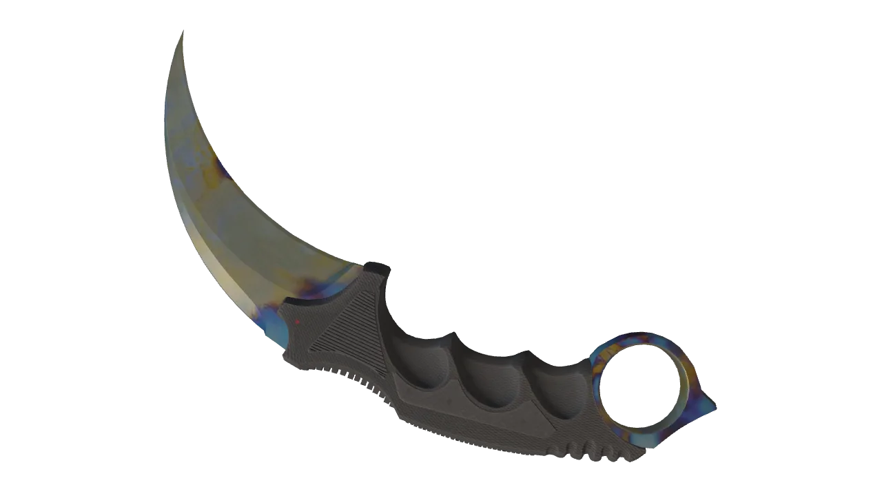 Karambit | Case Hardened seed #424, back