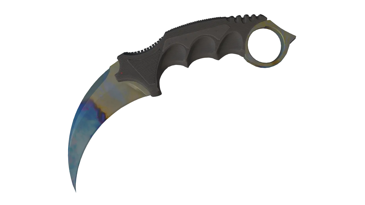 Karambit | Case Hardened seed #434, front