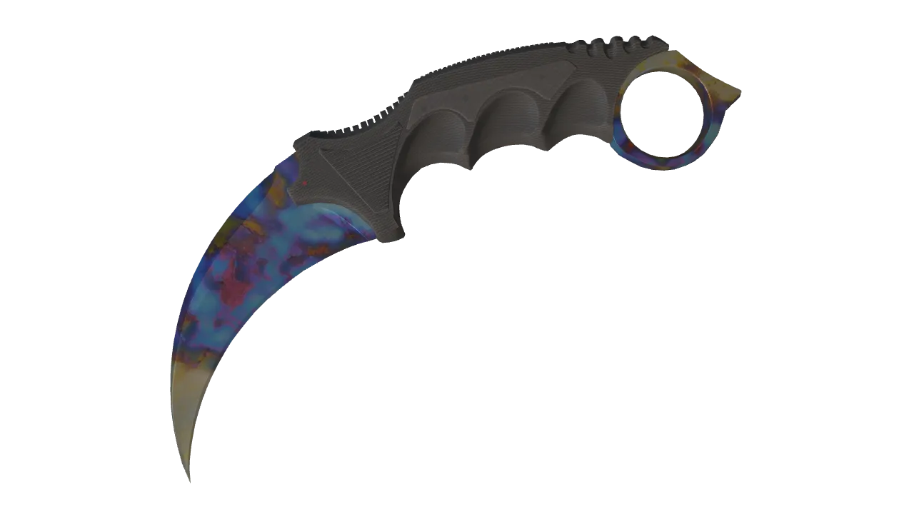 Karambit | Case Hardened seed #455, front