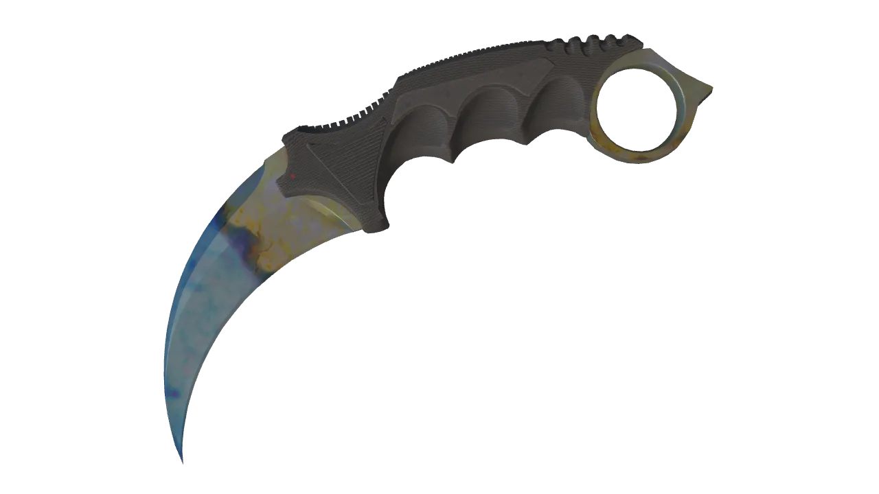 Karambit | Case Hardened seed #468, front