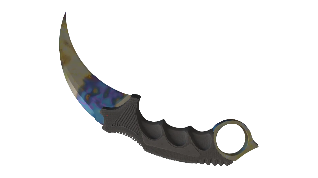 Karambit | Case Hardened seed #485, back