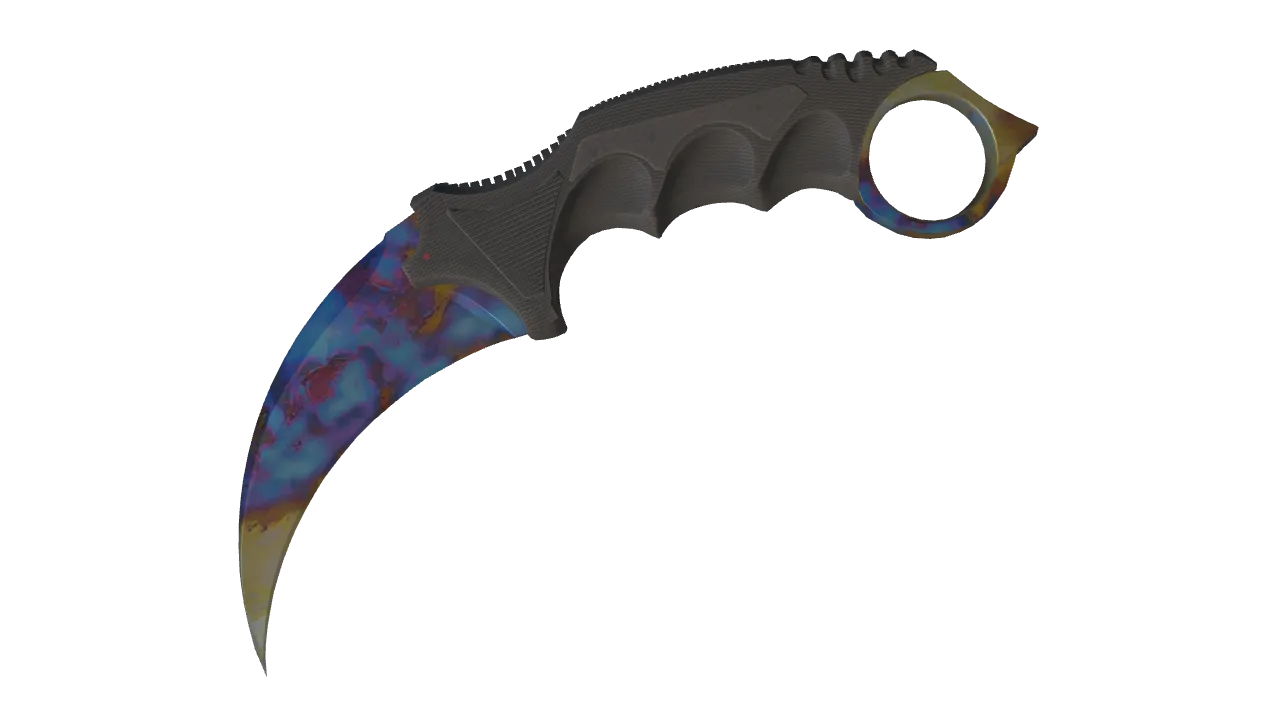 Karambit | Case Hardened seed #485, front