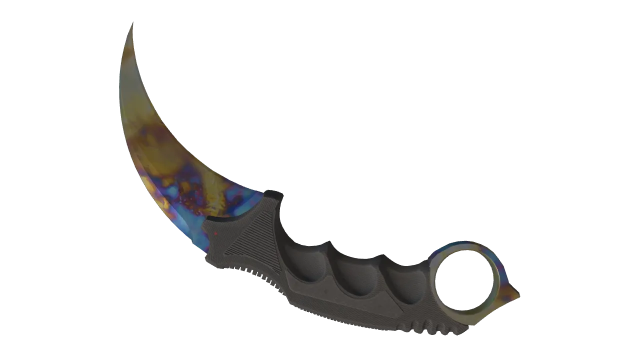 Karambit | Case Hardened seed #487, back