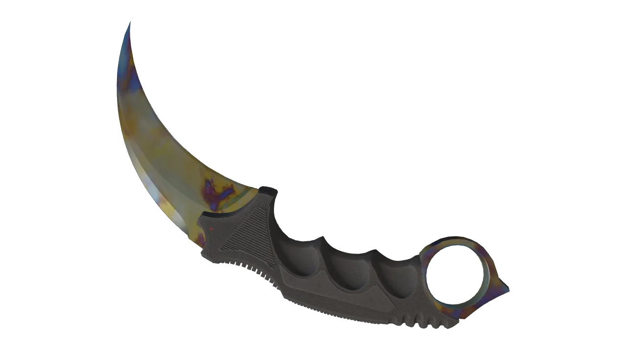 Karambit | Case Hardened seed #490, back