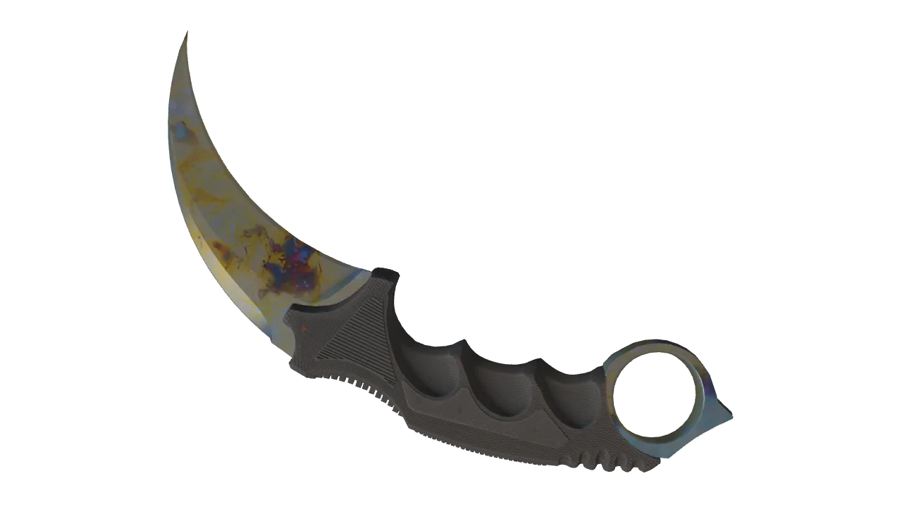 Karambit | Case Hardened seed #497, back