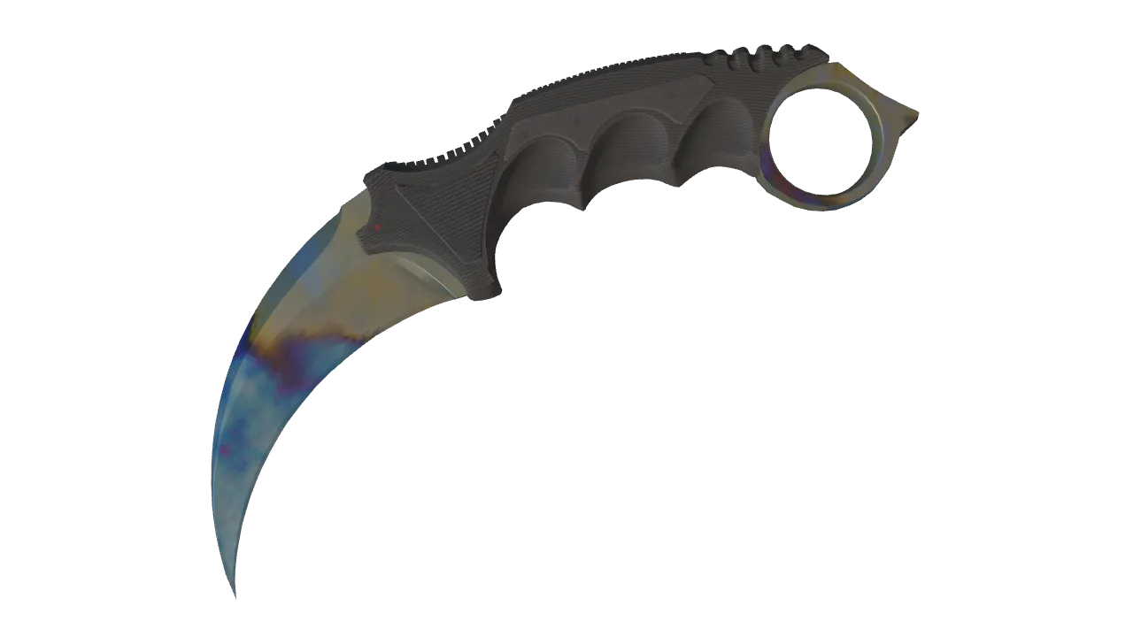 Karambit | Case Hardened seed #497, front