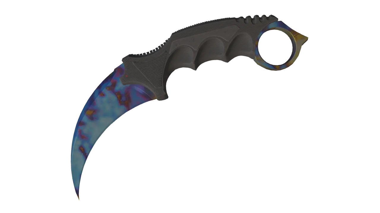 Karambit | Case Hardened seed #509, front