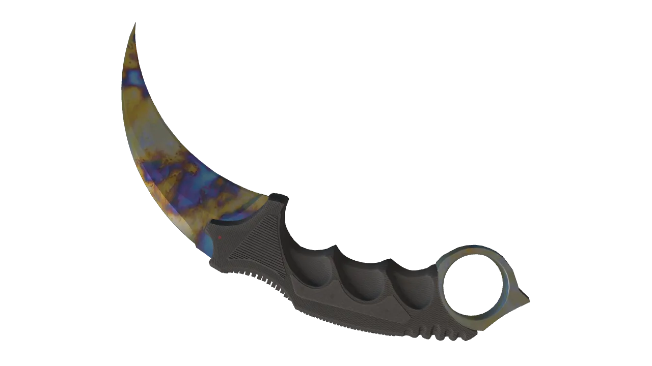 Karambit | Case Hardened seed #510, back