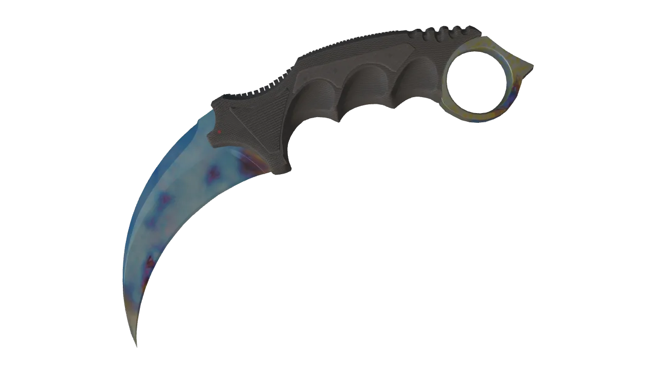 Karambit | Case Hardened seed #510, front