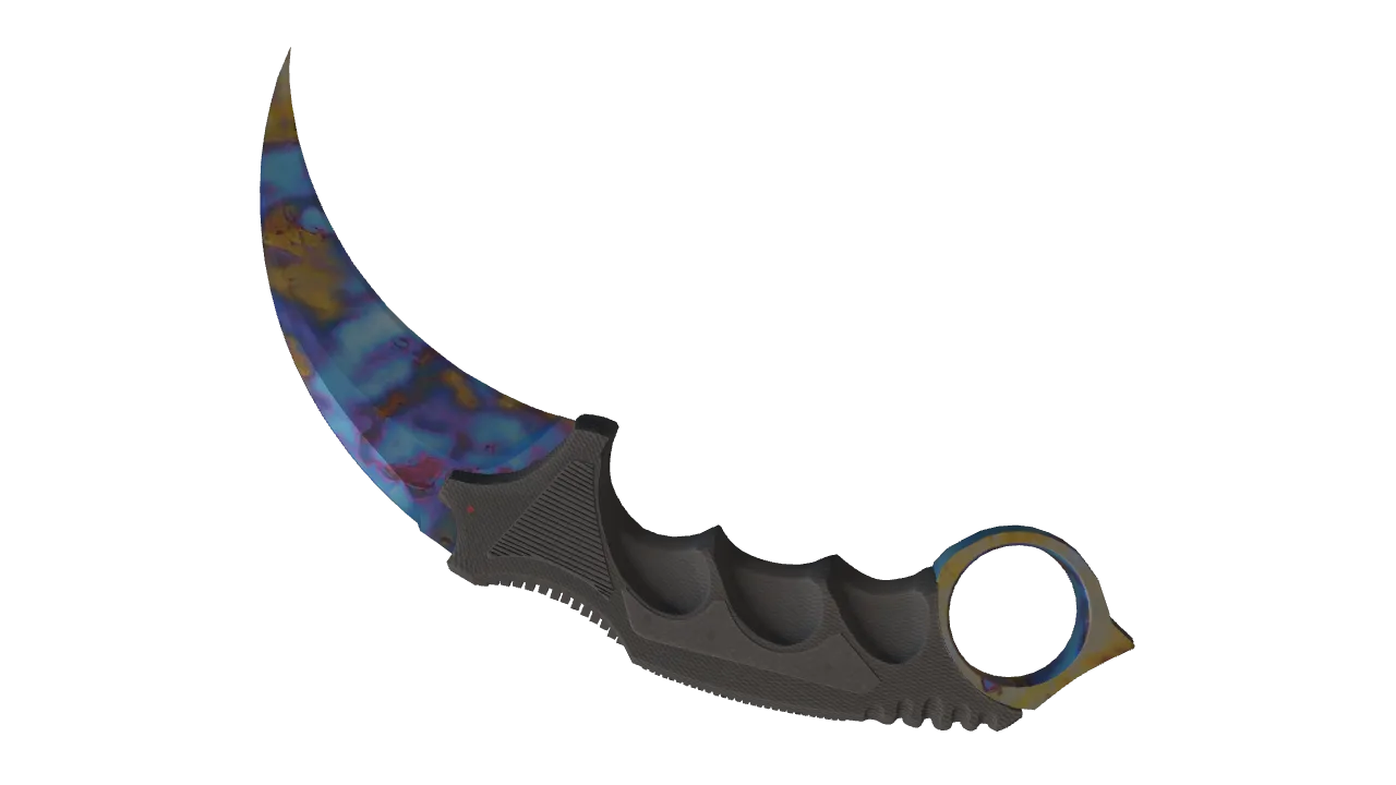 Karambit | Case Hardened seed #580, back