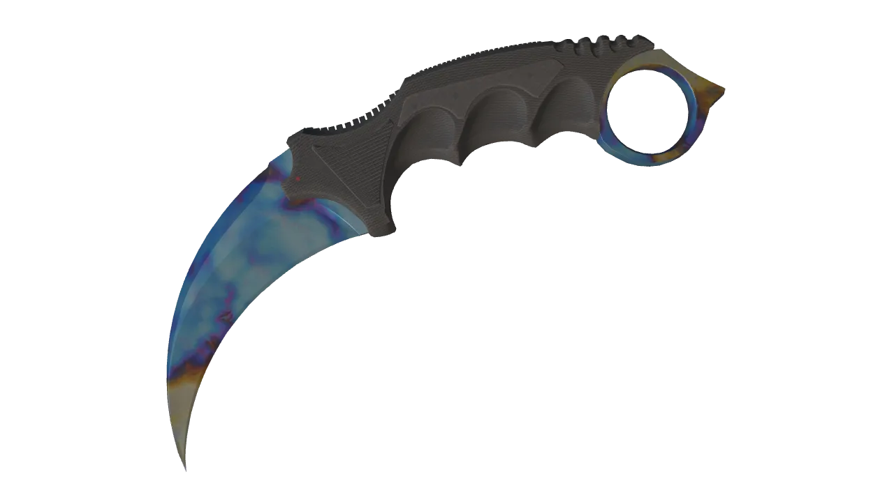 Karambit | Case Hardened seed #580, front