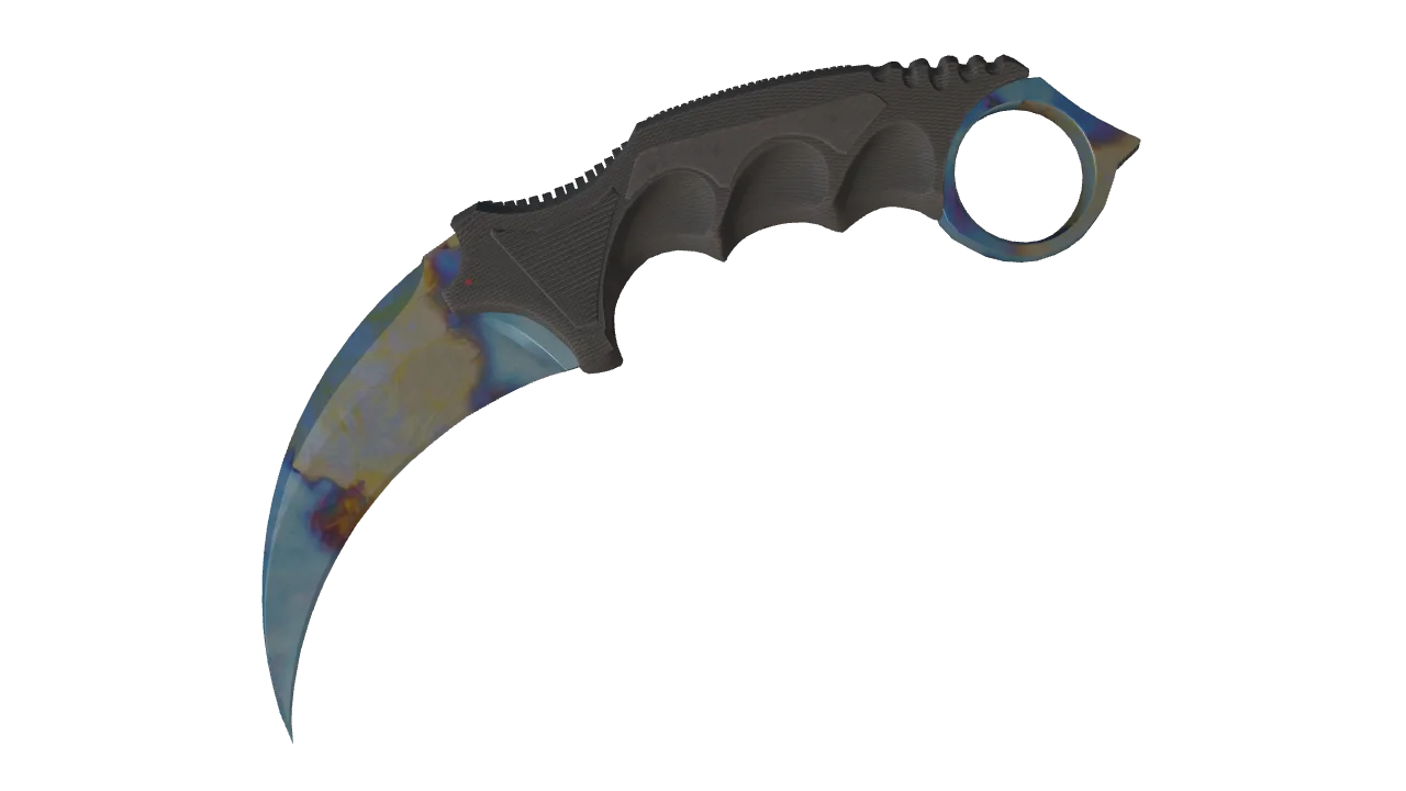 Karambit | Case Hardened seed #588, front