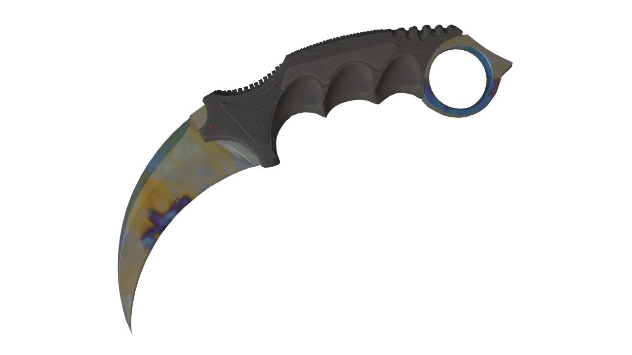 Karambit | Case Hardened seed #59, front