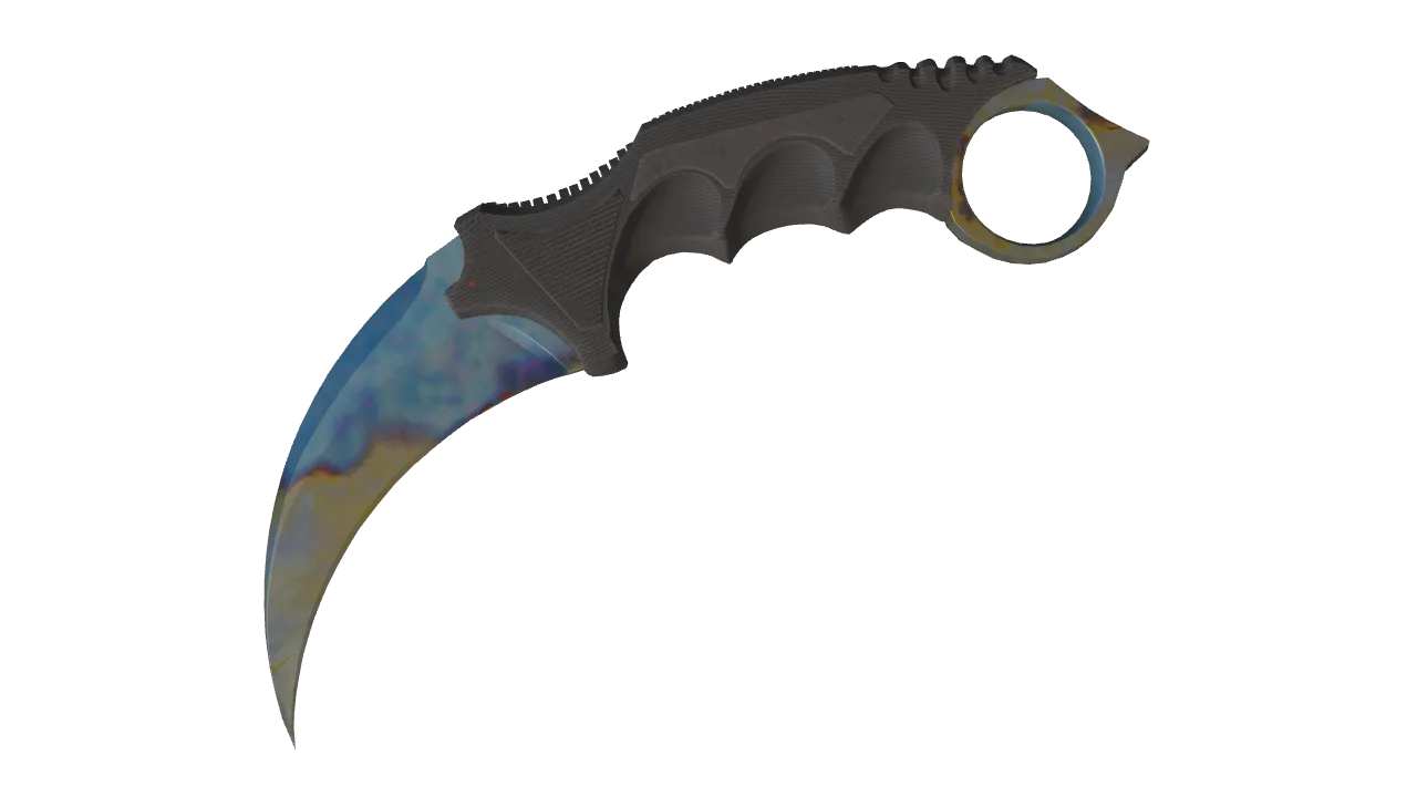 Karambit | Case Hardened seed #598, front