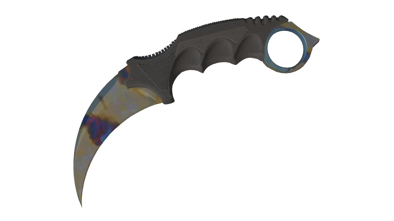 Karambit | Case Hardened seed #601, front
