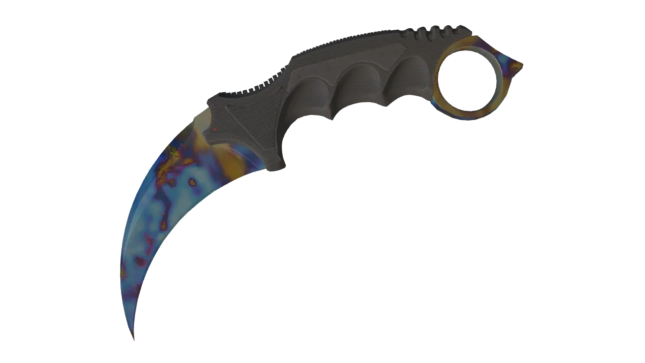 Karambit | Case Hardened seed #637, front