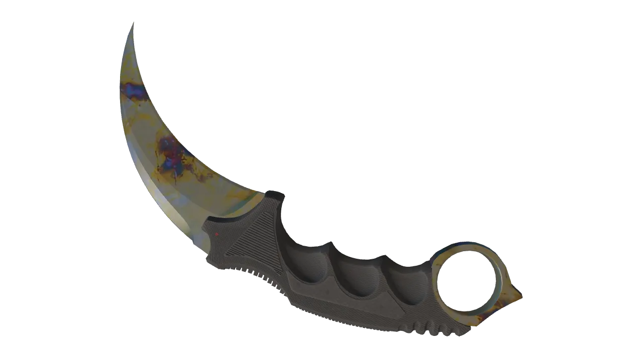Karambit | Case Hardened seed #639, back