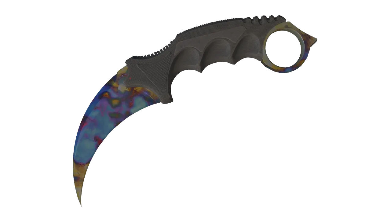 Karambit | Case Hardened seed #639, front