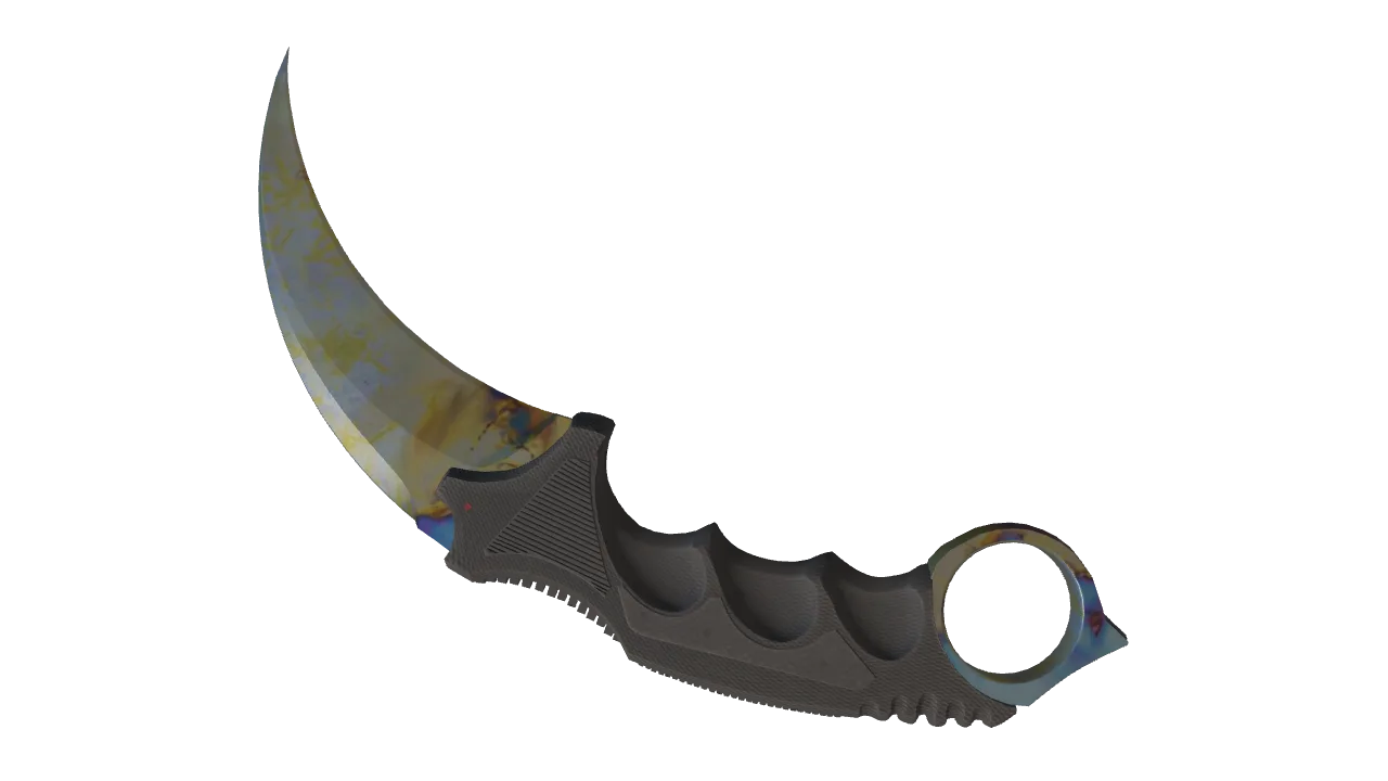 Karambit | Case Hardened seed #643, back