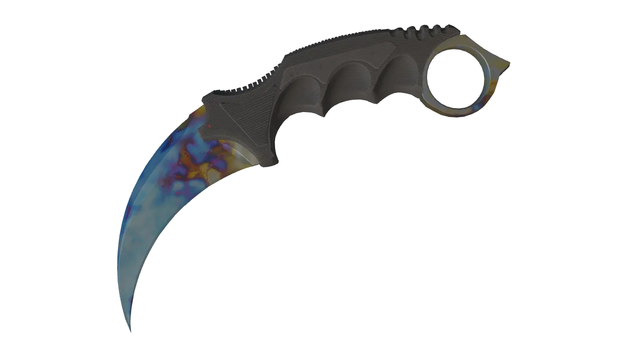 Karambit | Case Hardened seed #643, front