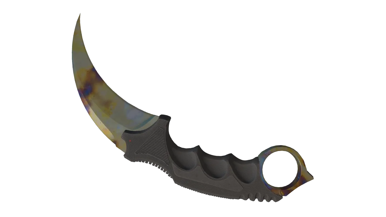 Karambit | Case Hardened seed #655, back