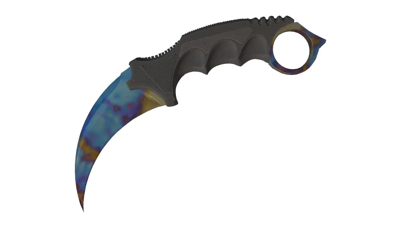 Karambit | Case Hardened seed #655, front