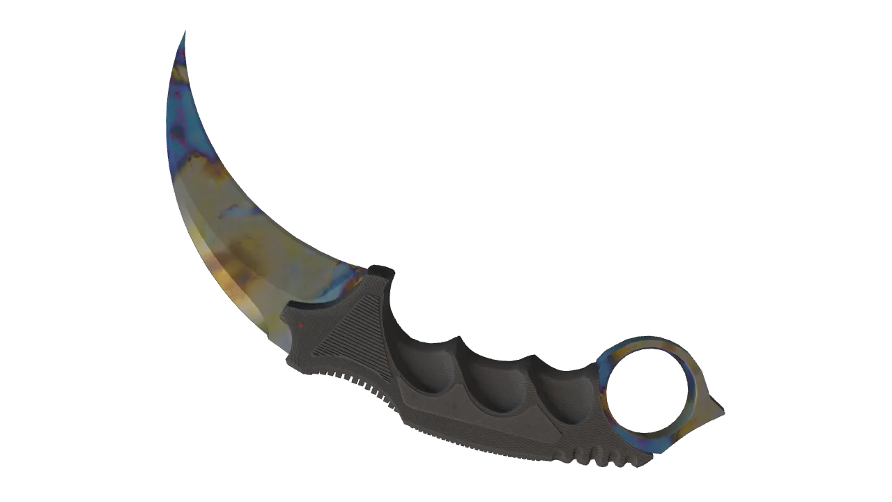 Karambit | Case Hardened seed #661, back