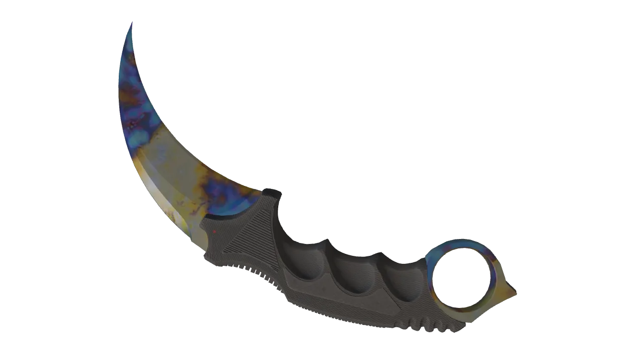 Karambit | Case Hardened seed #664, back