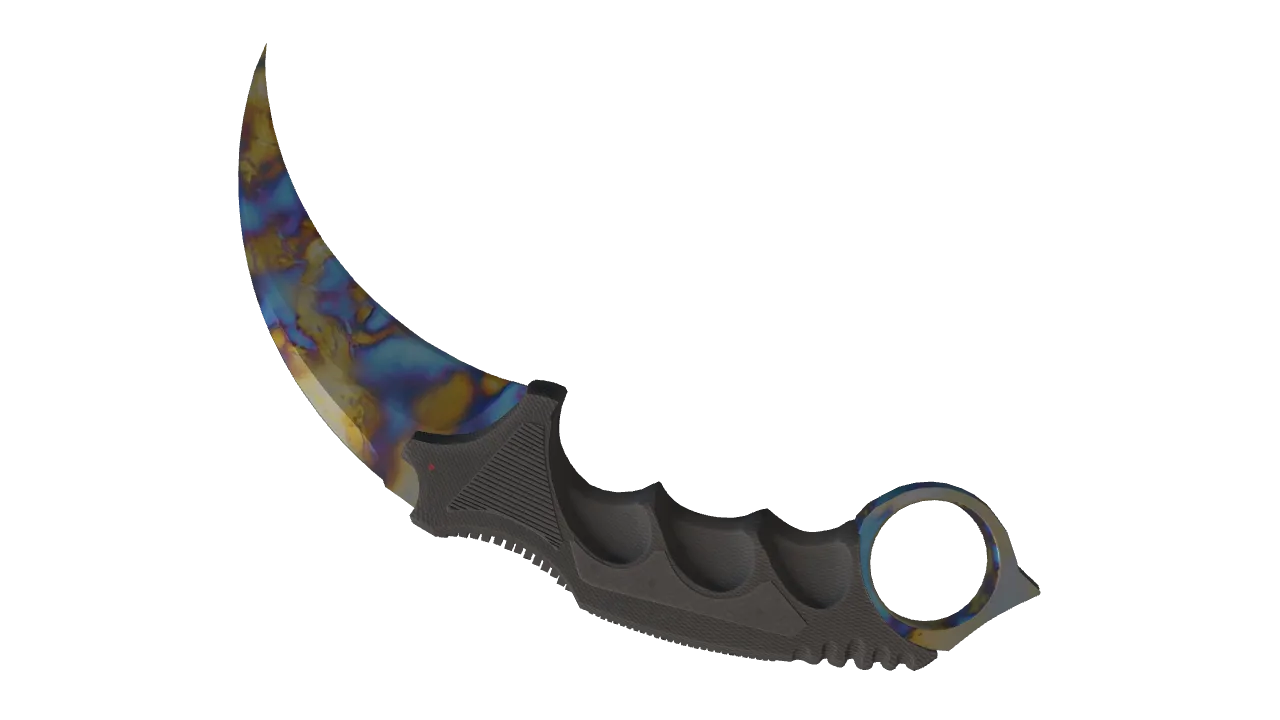 Karambit | Case Hardened seed #670, back