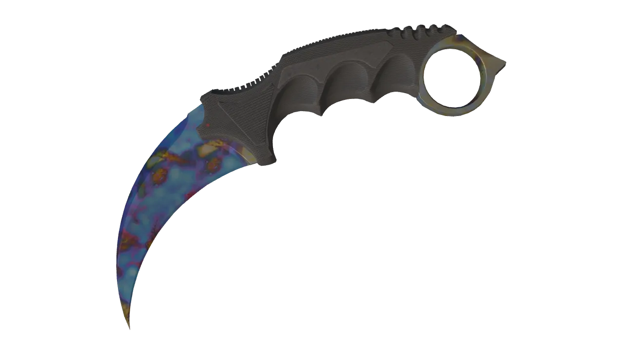 Karambit | Case Hardened seed #676, front