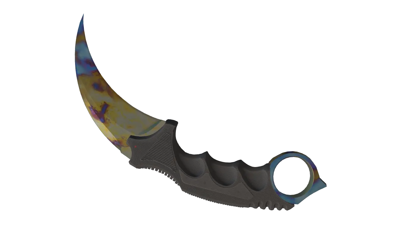 Karambit | Case Hardened seed #689, back