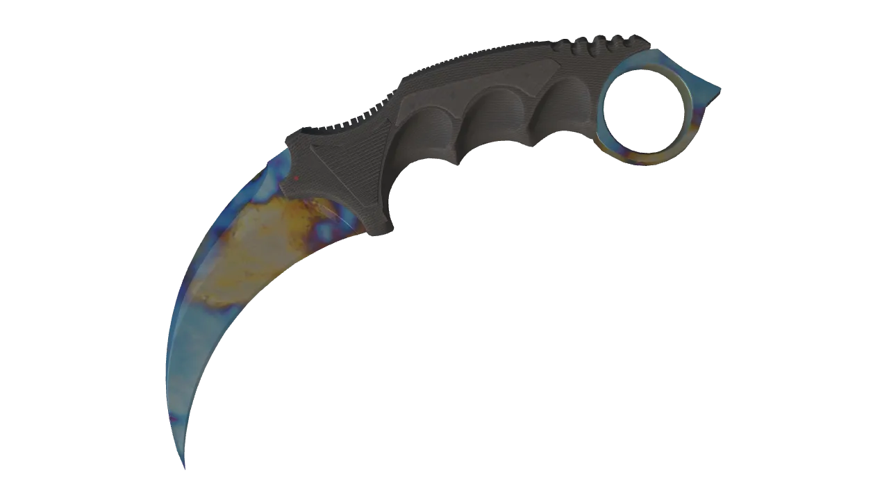 Karambit | Case Hardened seed #689, front