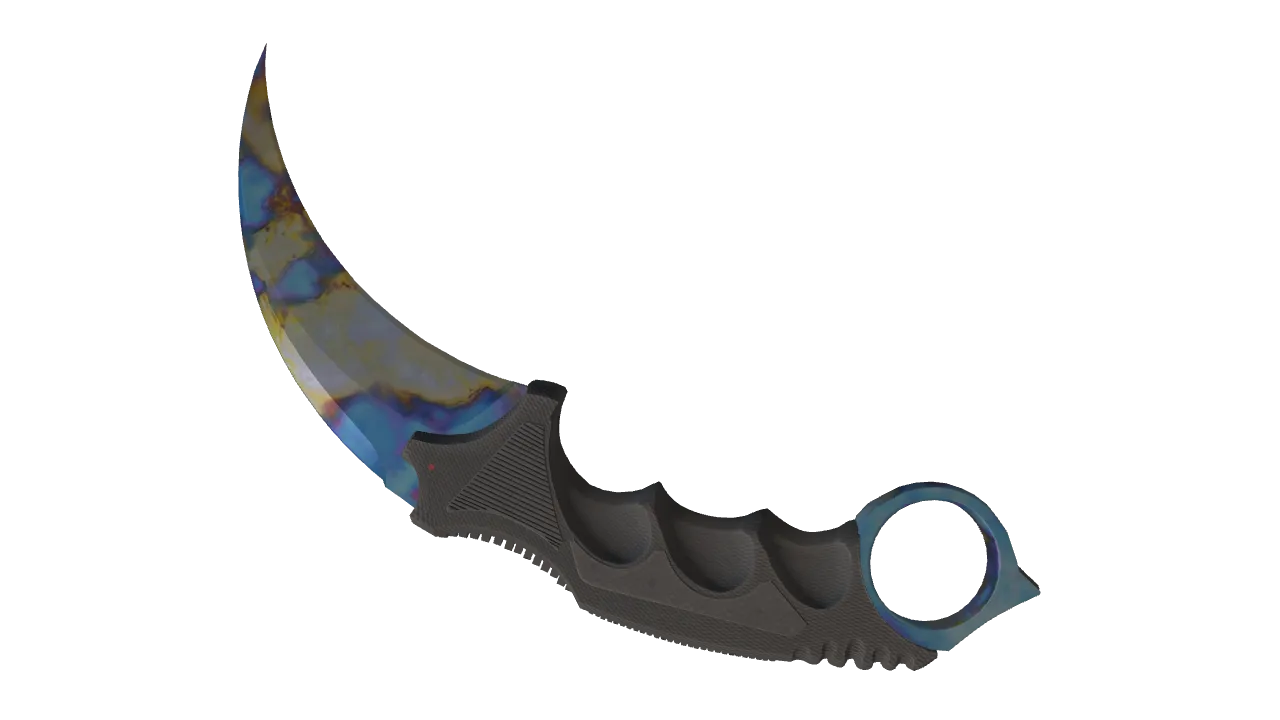 Karambit | Case Hardened seed #698, back
