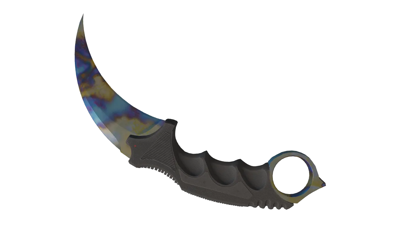 Karambit | Case Hardened seed #711, back