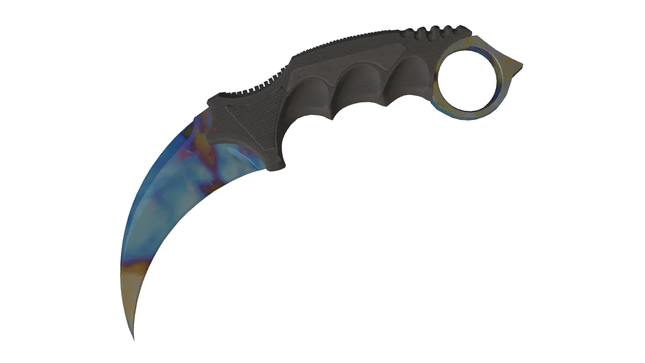 Karambit | Case Hardened seed #711, front