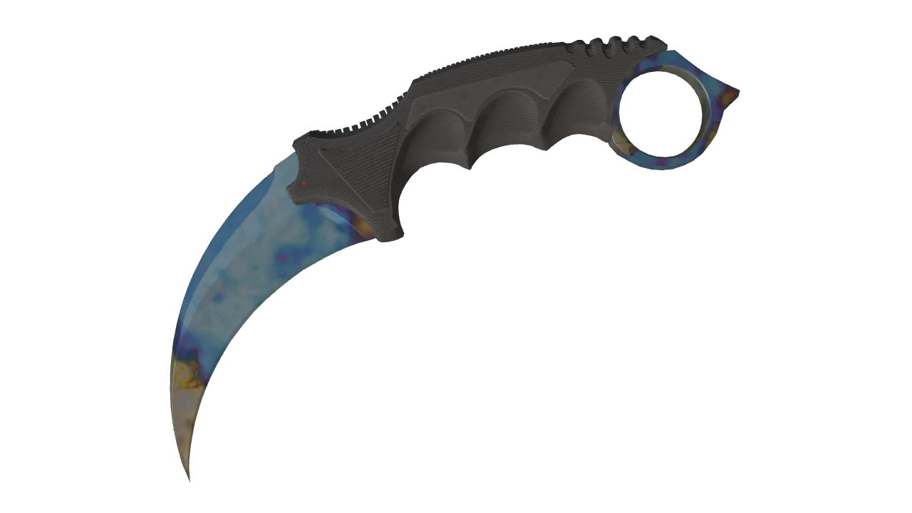 Karambit | Case Hardened seed #713, front