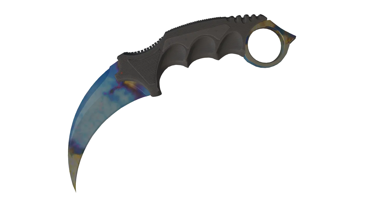 Karambit | Case Hardened seed #721, front