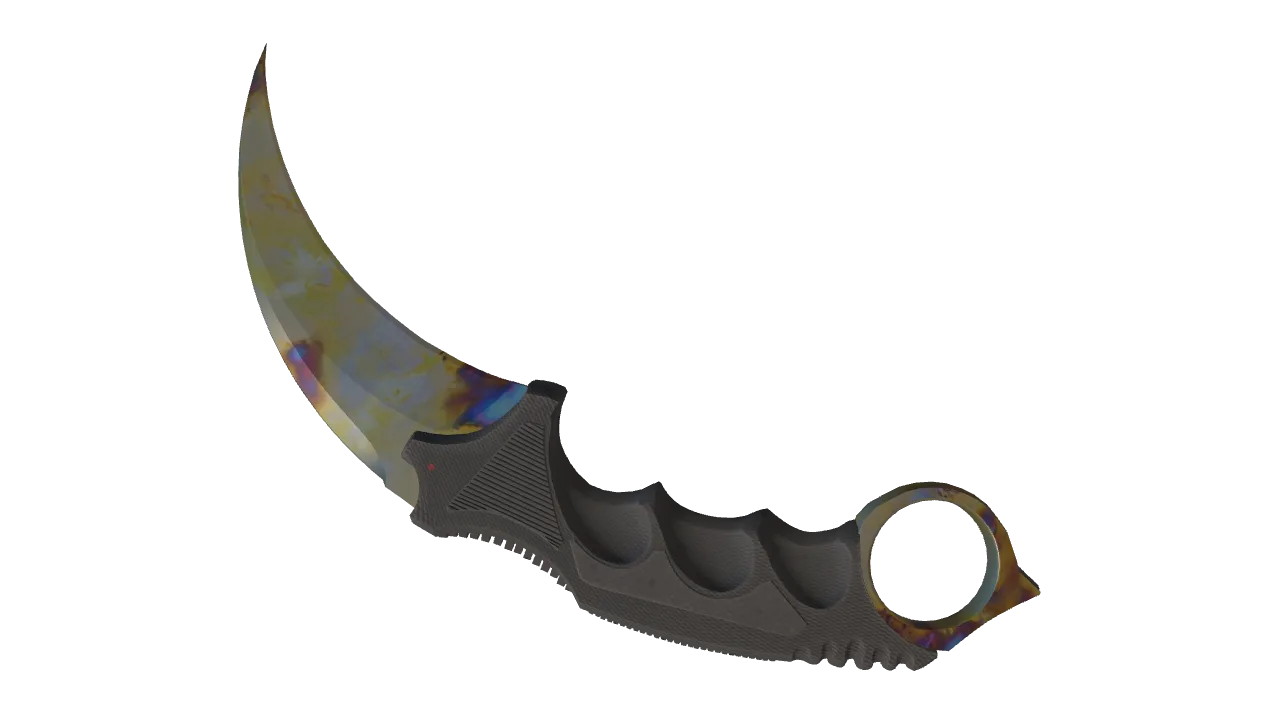 Karambit | Case Hardened seed #727, back