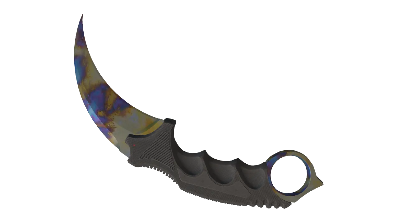 Karambit | Case Hardened seed #749, back
