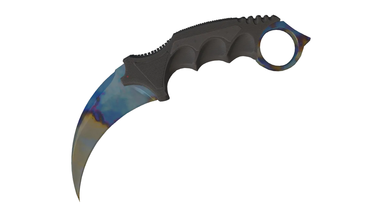 Karambit | Case Hardened seed #749, front