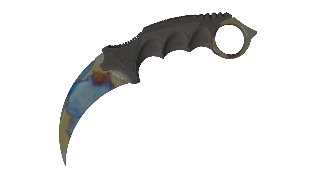 Karambit | Case Hardened seed #775, front
