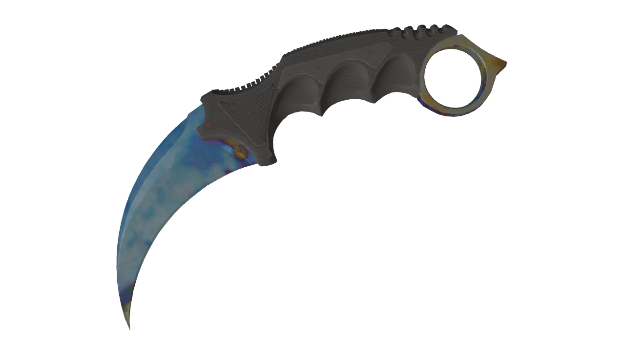 Karambit | Case Hardened seed #776, front
