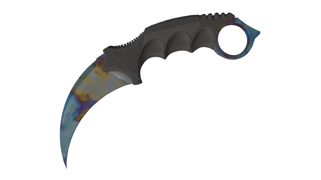 Karambit | Case Hardened seed #791, front