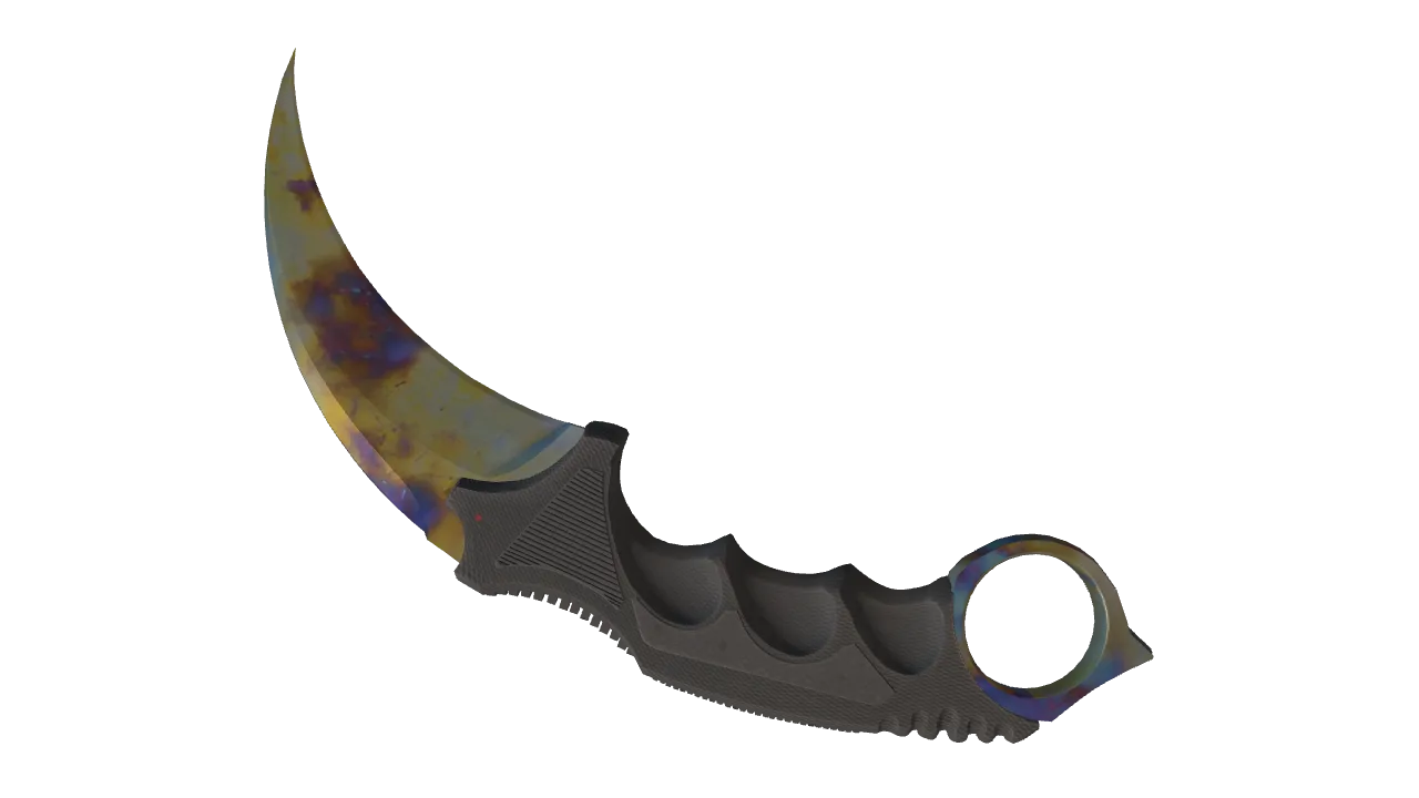 Karambit | Case Hardened seed #809, back