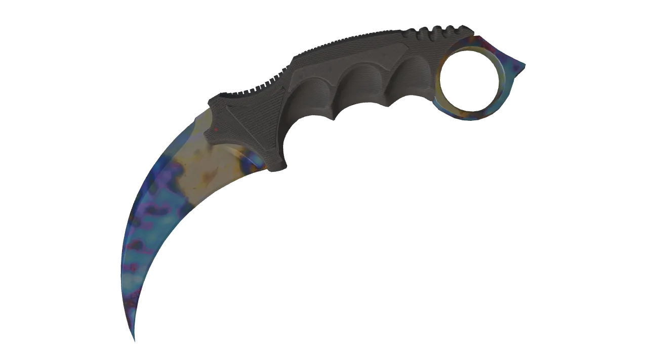 Karambit | Case Hardened seed #814, front