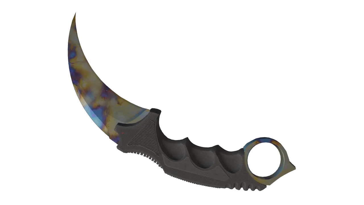 Karambit | Case Hardened seed #838, back