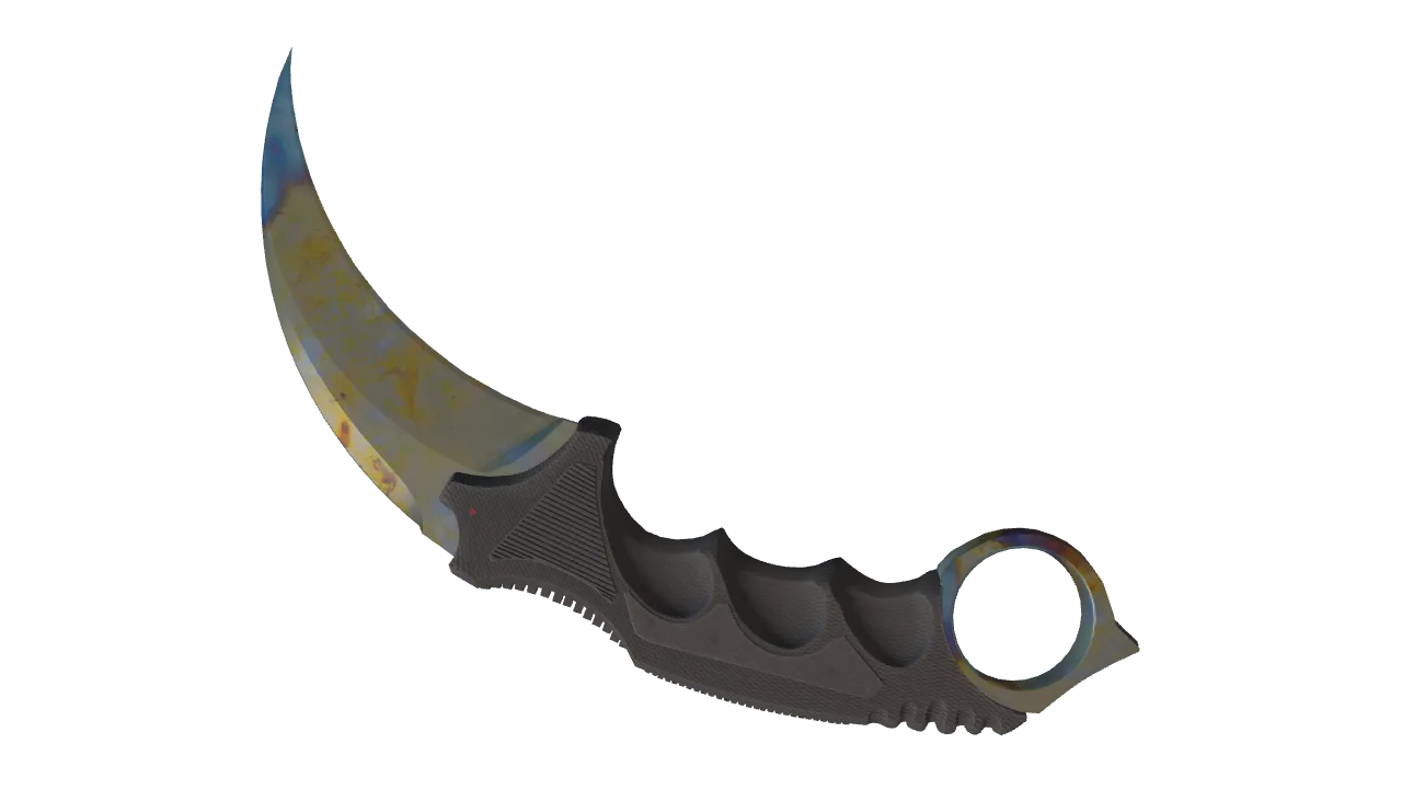 Karambit | Case Hardened seed #841, back