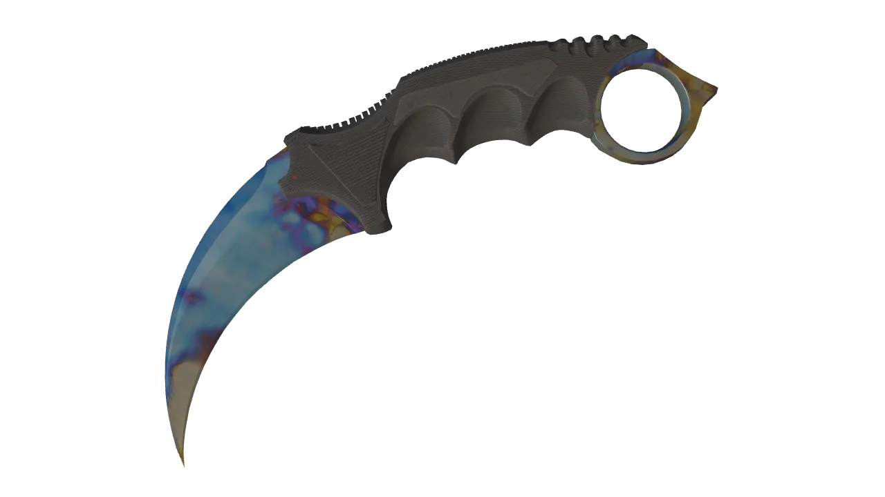 Karambit | Case Hardened seed #841, front